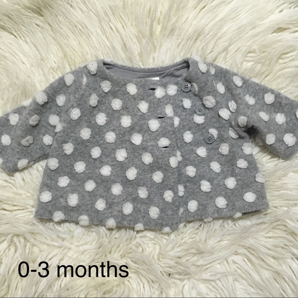 Baby Gap polka dot jacket 0-3 months